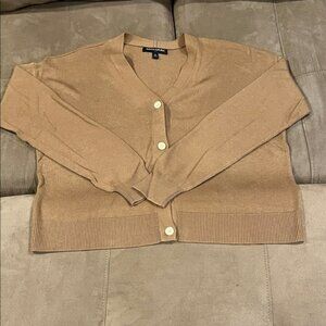 Banana Republic Camel Button-Up Cardigan